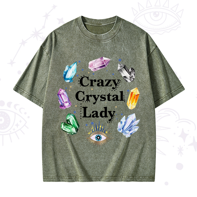 Crazy Crystal Lady Washed T-Shirt