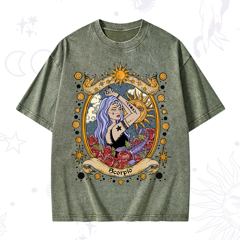 Scorpio Radiance Zodiac Washed T-Shirt