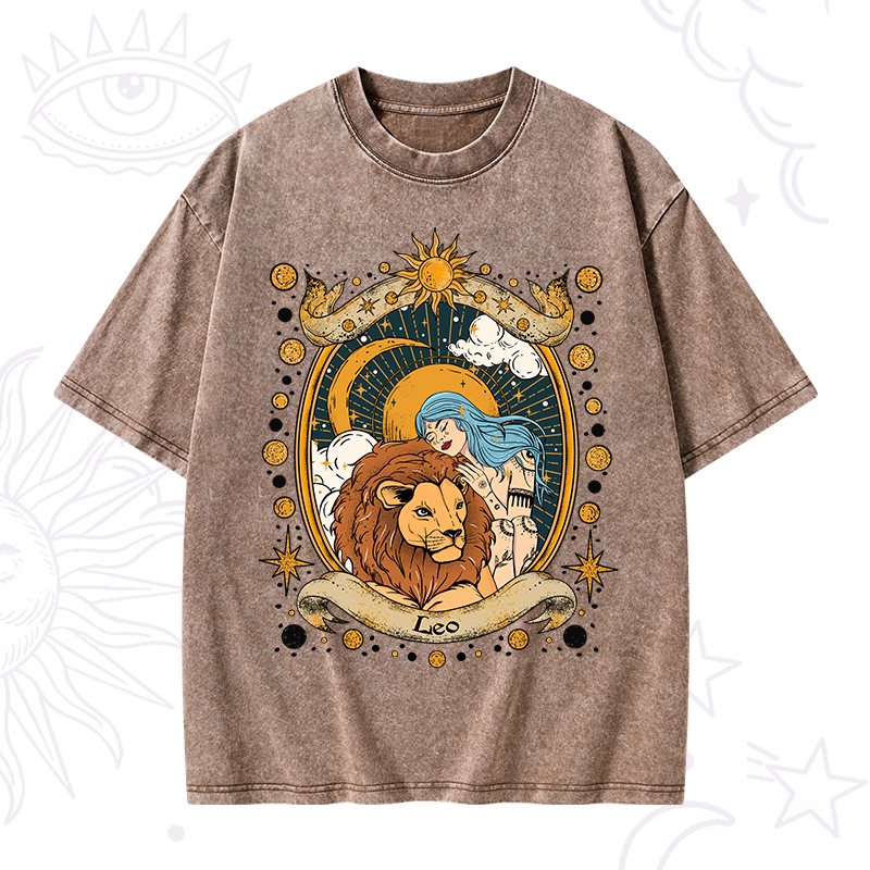 Leo Radiance Zodiac Washed T-Shirt