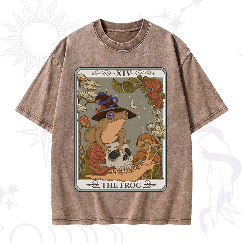 The Frog Tarot Washed T-Shirt