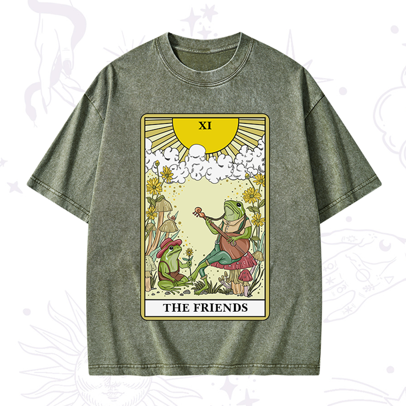 The Frendies Tarot Card Washed T-Shirt