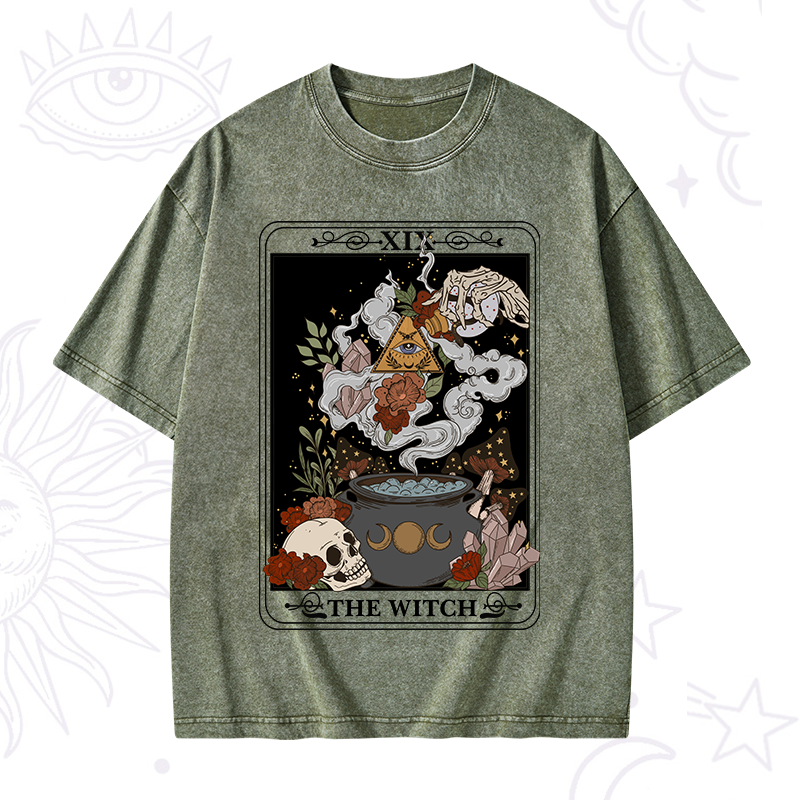 The Witch Tarot Washed T-Shirt