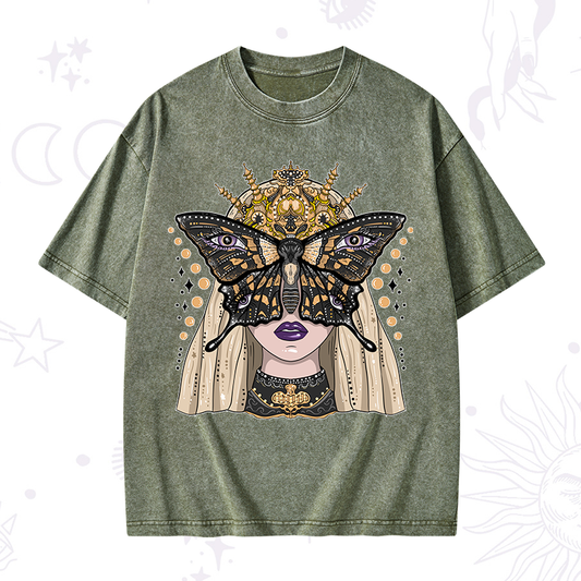 Butterfly Witchy Washed T-Shirt