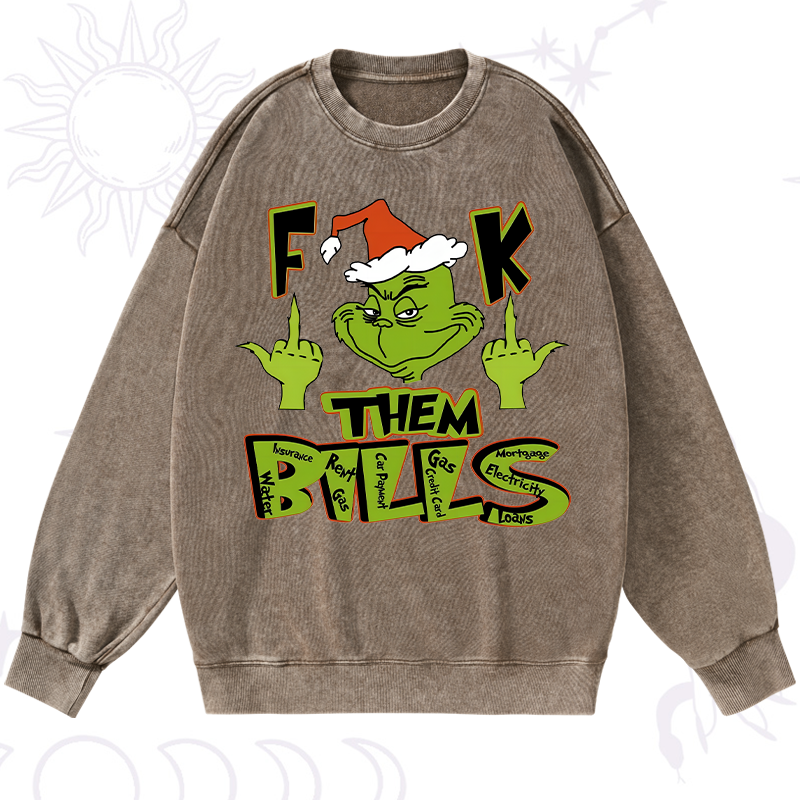 Fuck Them Bills Washed Sweatshirt