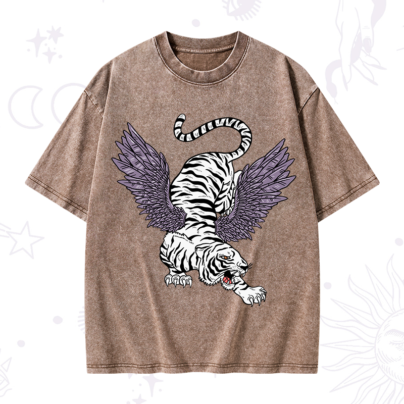 Tiger With Wings Washed T-Shirt