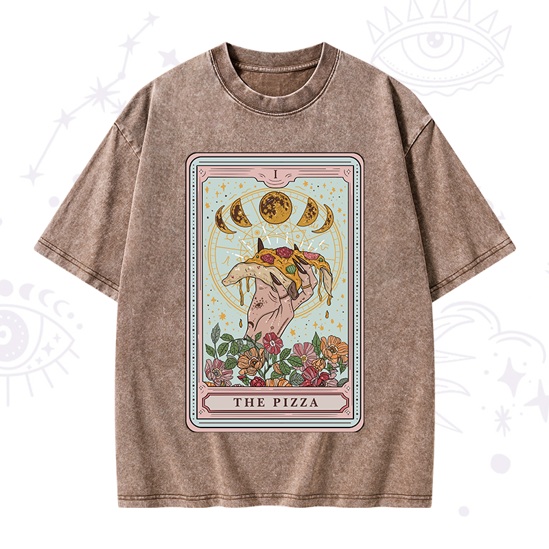 The Pizza Tarot Washed T-Shirt