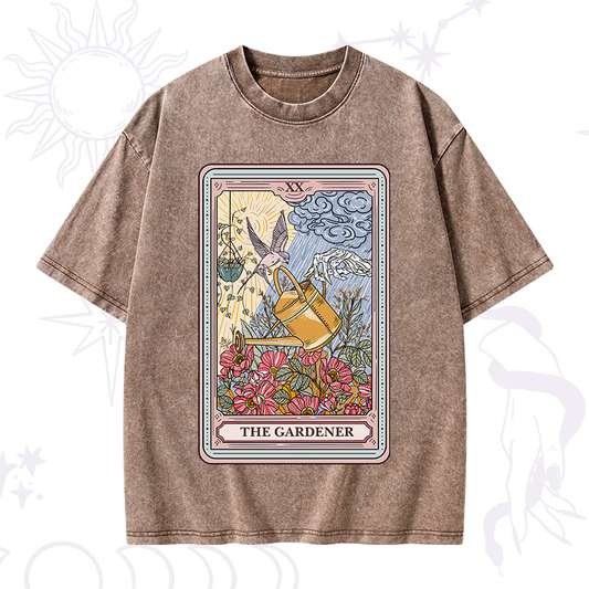 The Gardener Tarot Washed T-Shirt