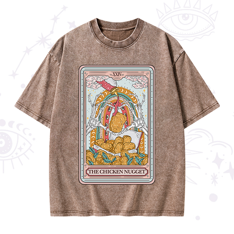 The Chicken Nugget Tarot Washed T-Shirt