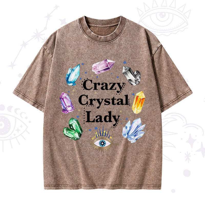 Crazy Crystal Lady Washed T-Shirt