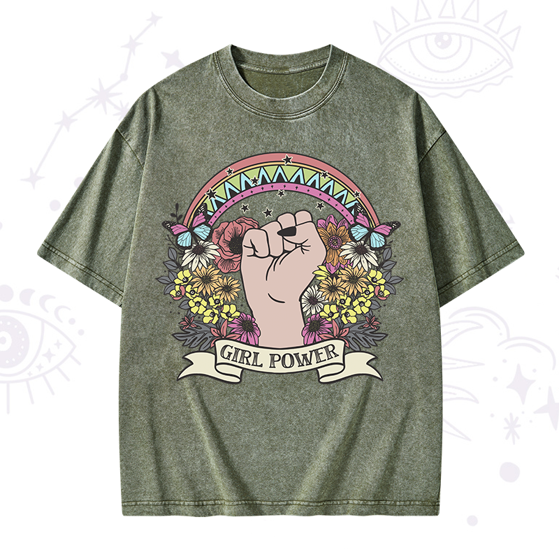 Girl Power Washed T-Shirt