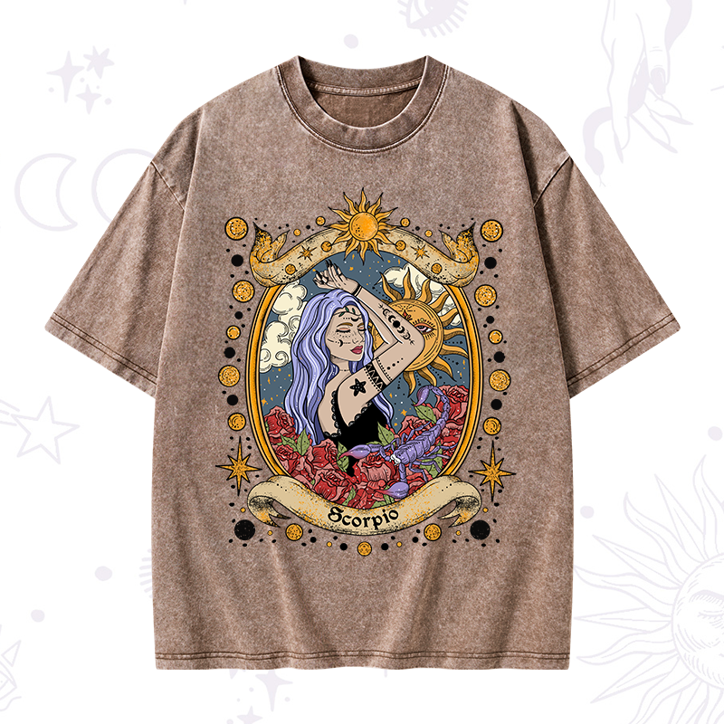 Scorpio Radiance Zodiac Washed T-Shirt