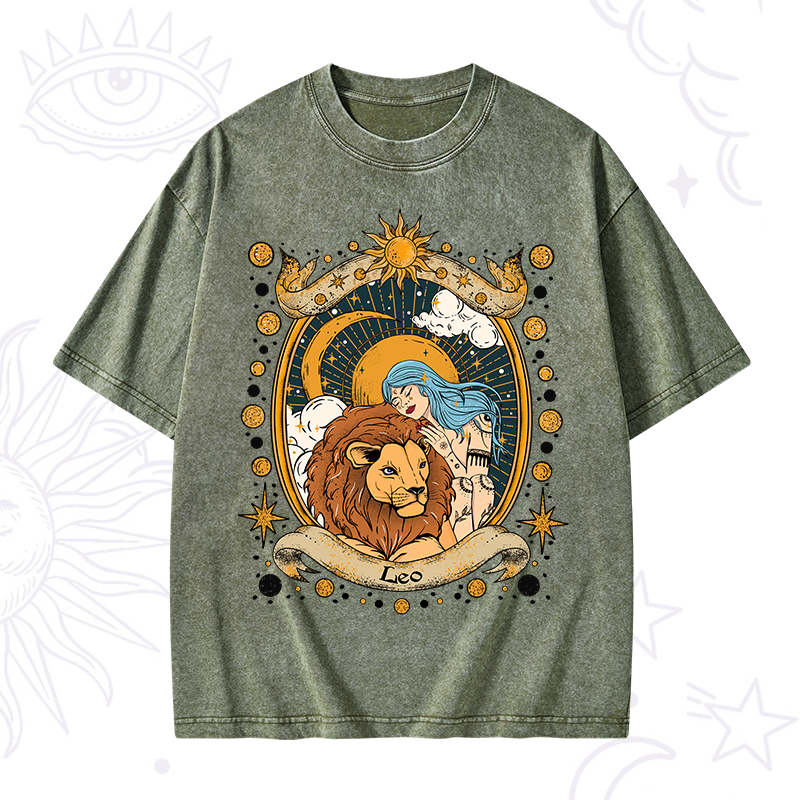 Leo Radiance Zodiac Washed T-Shirt