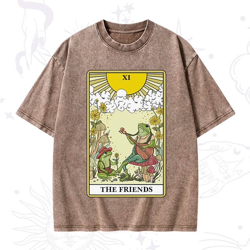 The Frendies Tarot Card Washed T-Shirt