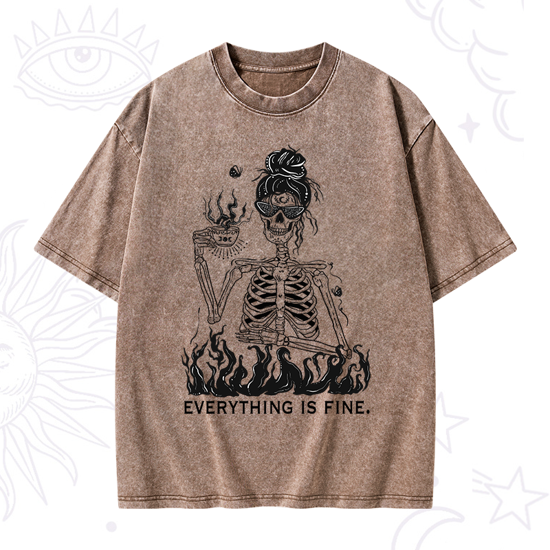 Everything Is Fine Washed T-Shirt