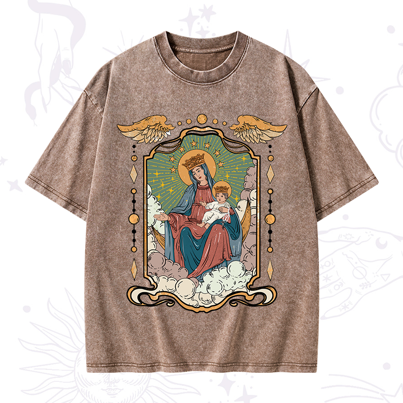 The Lady Of the Rosary Washed T-Shirt