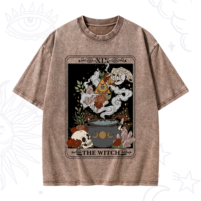 The Witch Tarot Washed T-Shirt