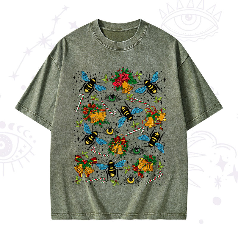 Christmas The Bee's Knees Washed T-Shirt