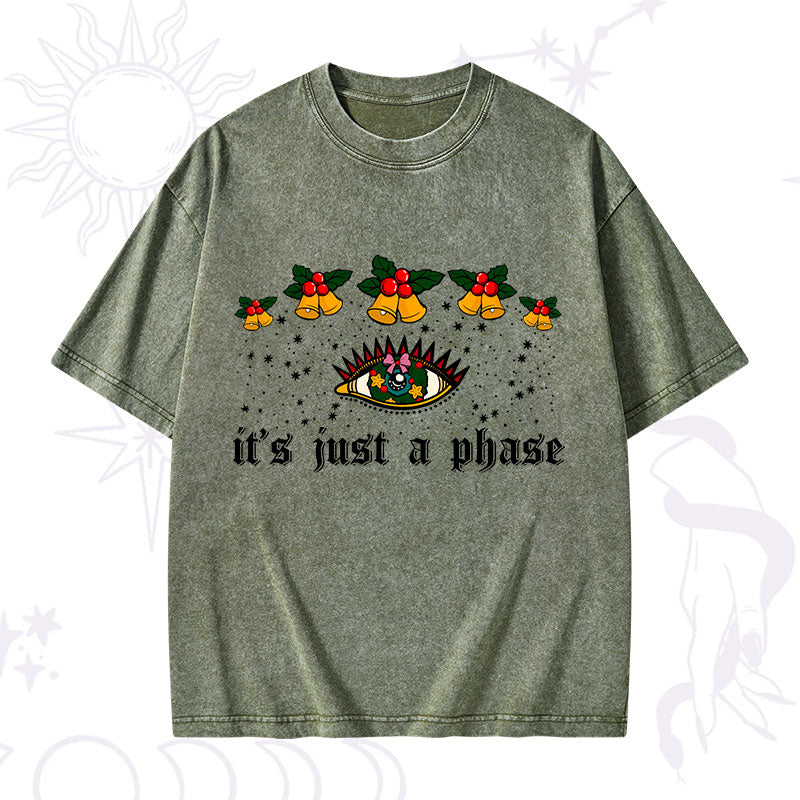 Christmas It's Just A Phase Washed T-Shirt