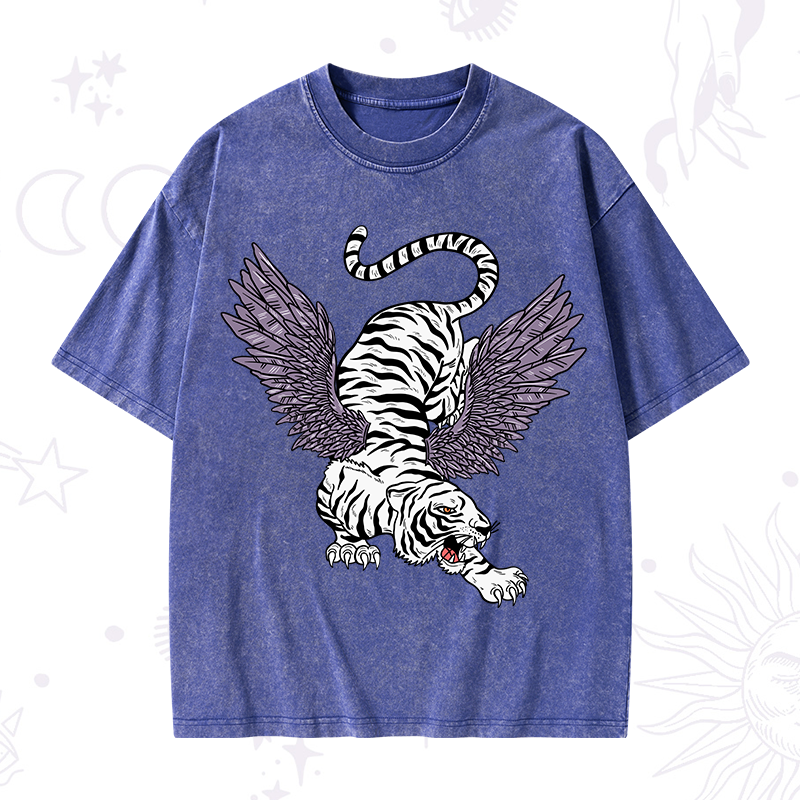 Tiger With Wings Washed T-Shirt