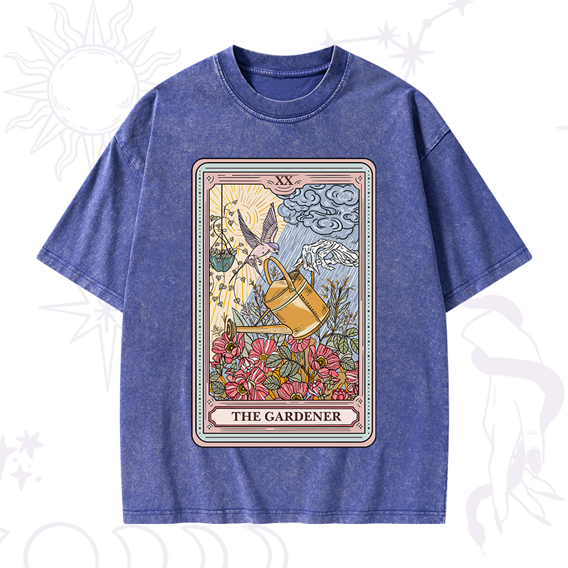 The Gardener Tarot Washed T-Shirt