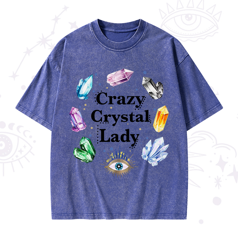 Crazy Crystal Lady Washed T-Shirt