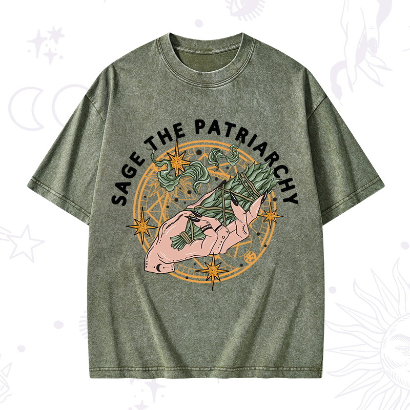 Sage The Patriarchy Washed T-Shirt