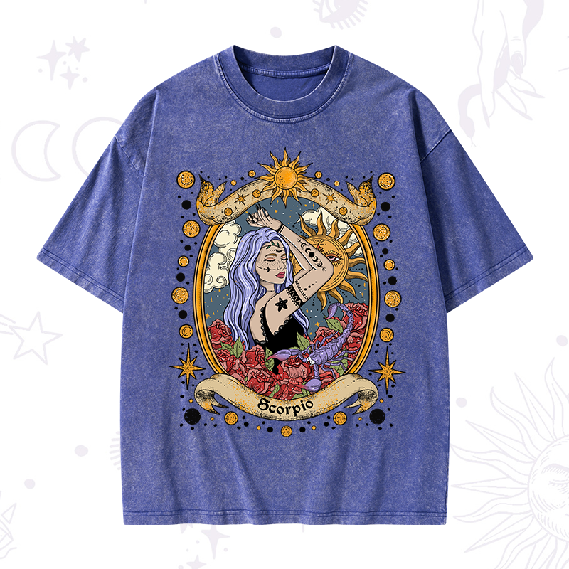 Scorpio Radiance Zodiac Washed T-Shirt