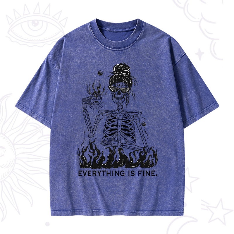 Everything Is Fine Washed T-Shirt