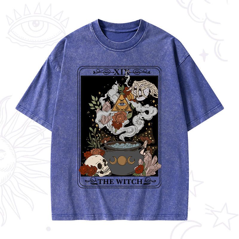 The Witch Tarot Washed T-Shirt