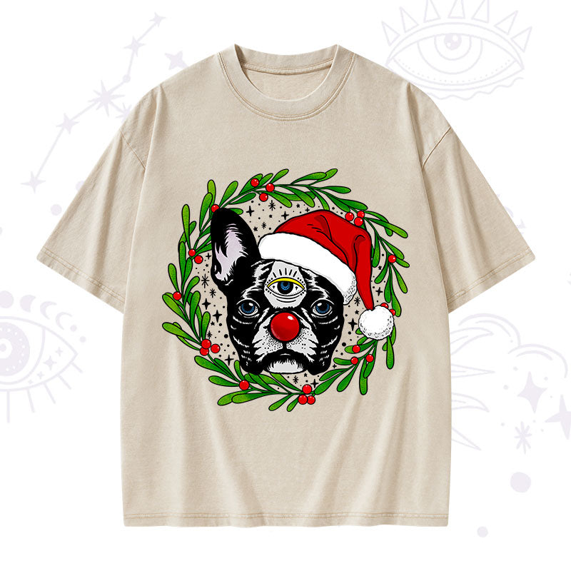 Christmas Celestial Canine Washed T-Shirt