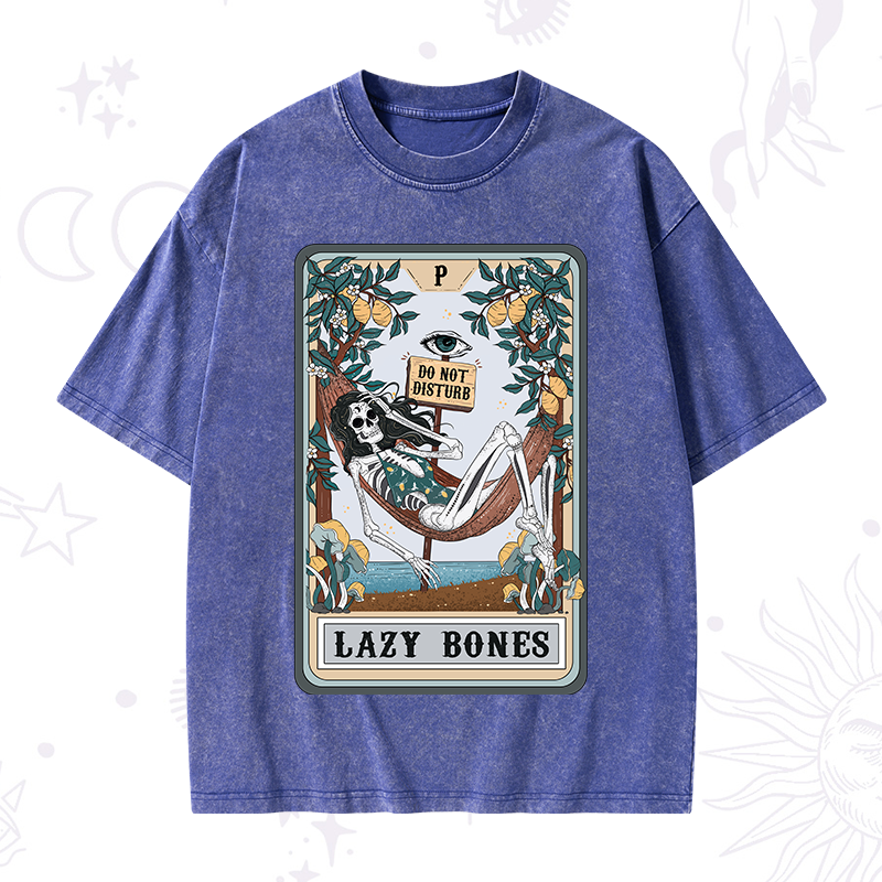 The Lazy Bones Tarot Washed T-Shirt