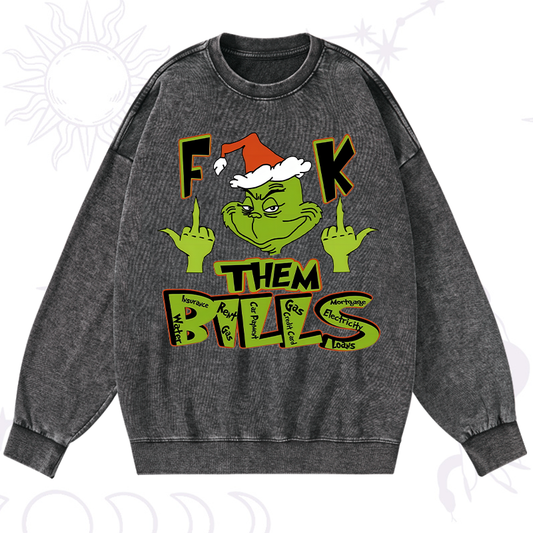 Fuck Them Bills Washed Sweatshirt