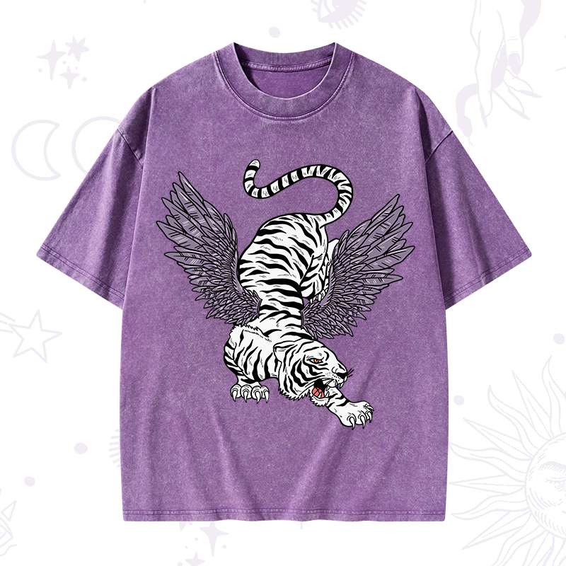 Tiger With Wings Washed T-Shirt