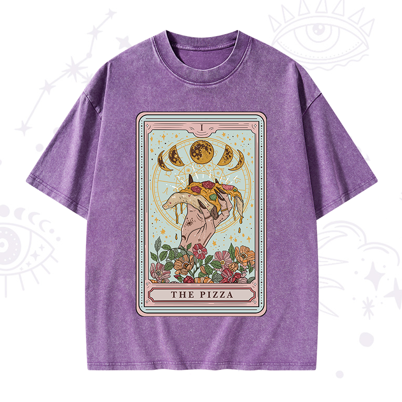 The Pizza Tarot Washed T-Shirt