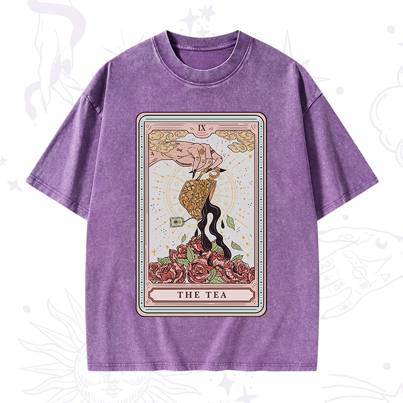 The Tea Tarot Washed T-Shirt