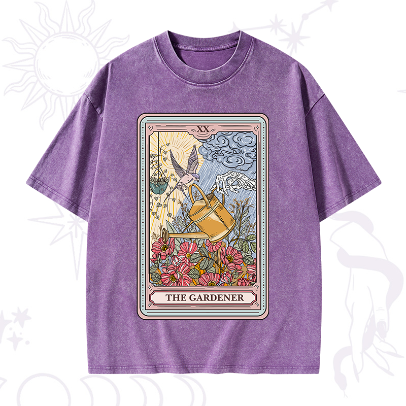 The Gardener Tarot Washed T-Shirt