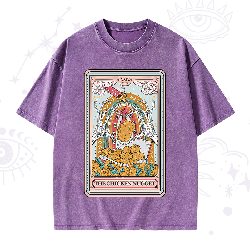 The Chicken Nugget Tarot Washed T-Shirt