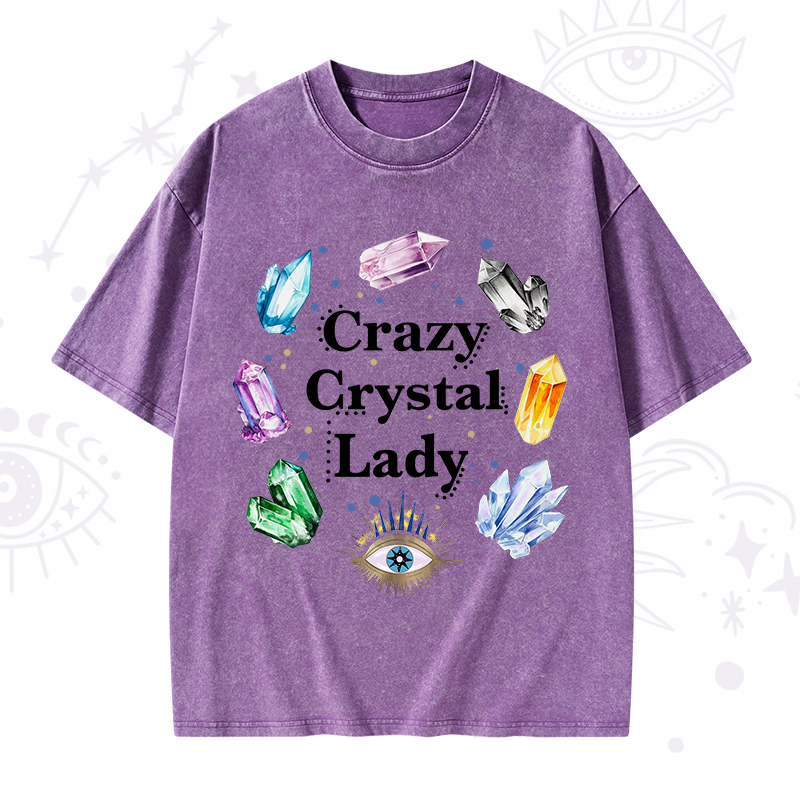 Crazy Crystal Lady Washed T-Shirt