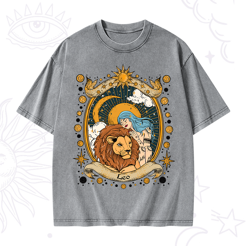 Leo Radiance Zodiac Washed T-Shirt