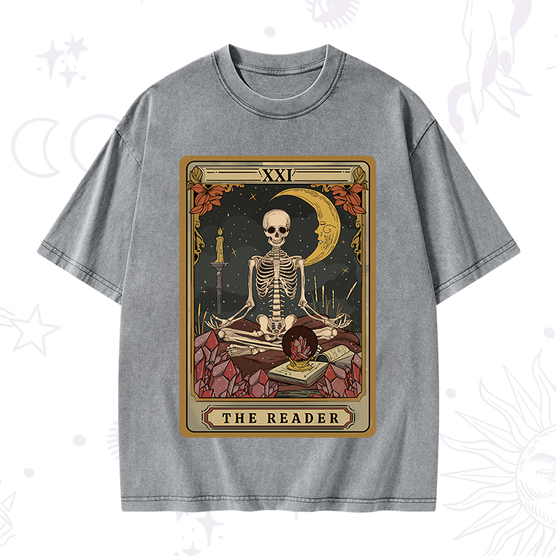 The Reader Tarot Washed T-Shirt