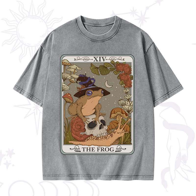 The Frog Tarot Washed T-Shirt