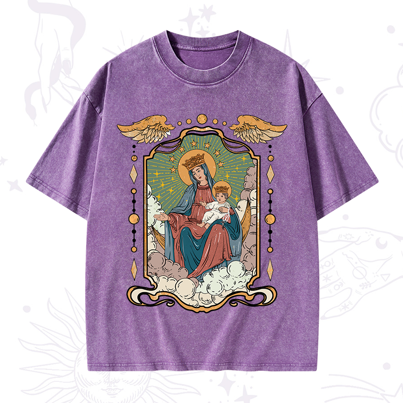 The Lady Of the Rosary Washed T-Shirt