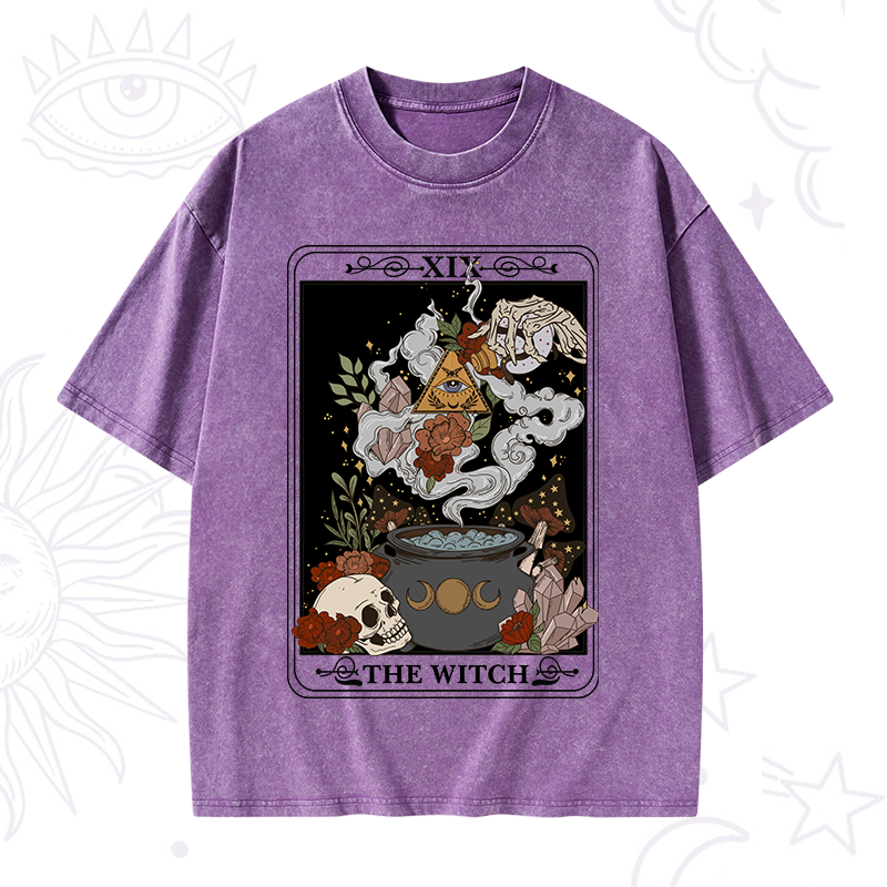 The Witch Tarot Washed T-Shirt