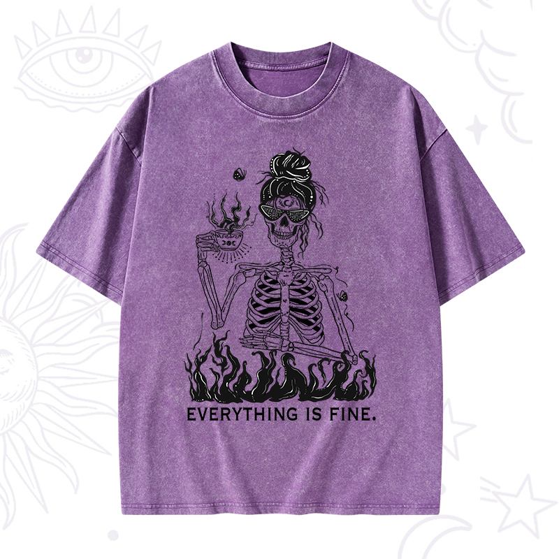 Everything Is Fine Washed T-Shirt