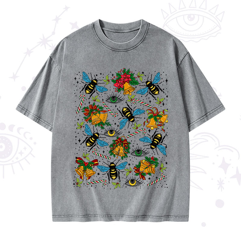 Christmas The Bee's Knees Washed T-Shirt