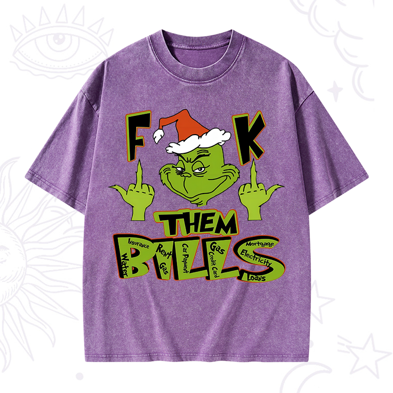 Fuck Them Bills Washed T-Shirt