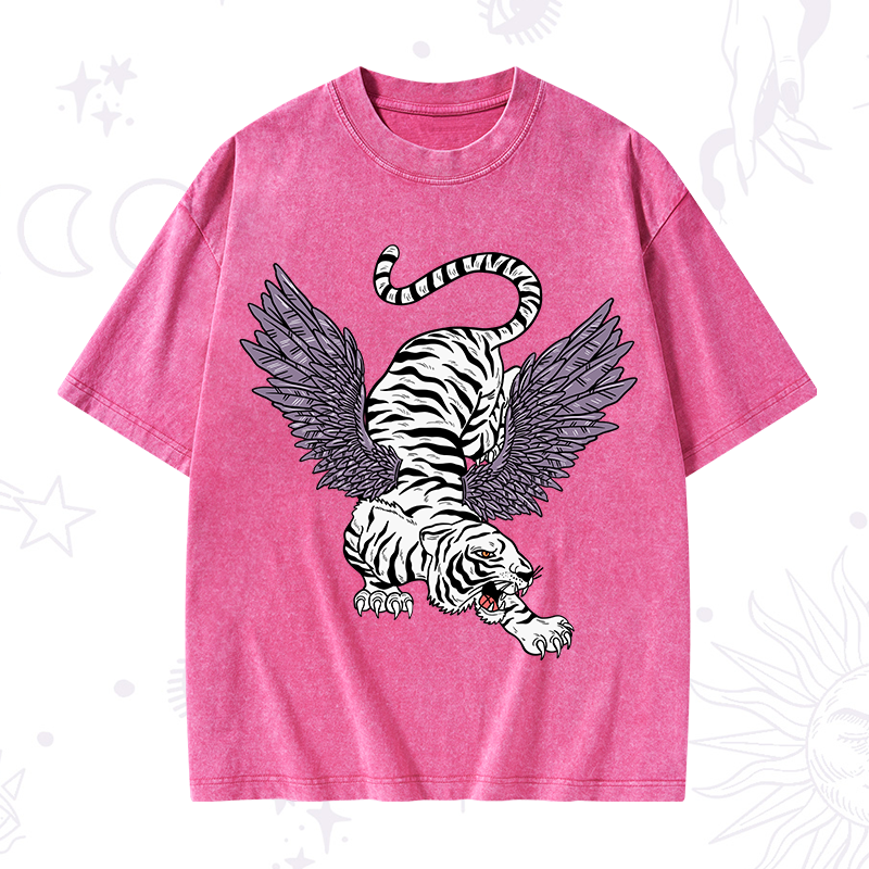 Tiger With Wings Washed T-Shirt