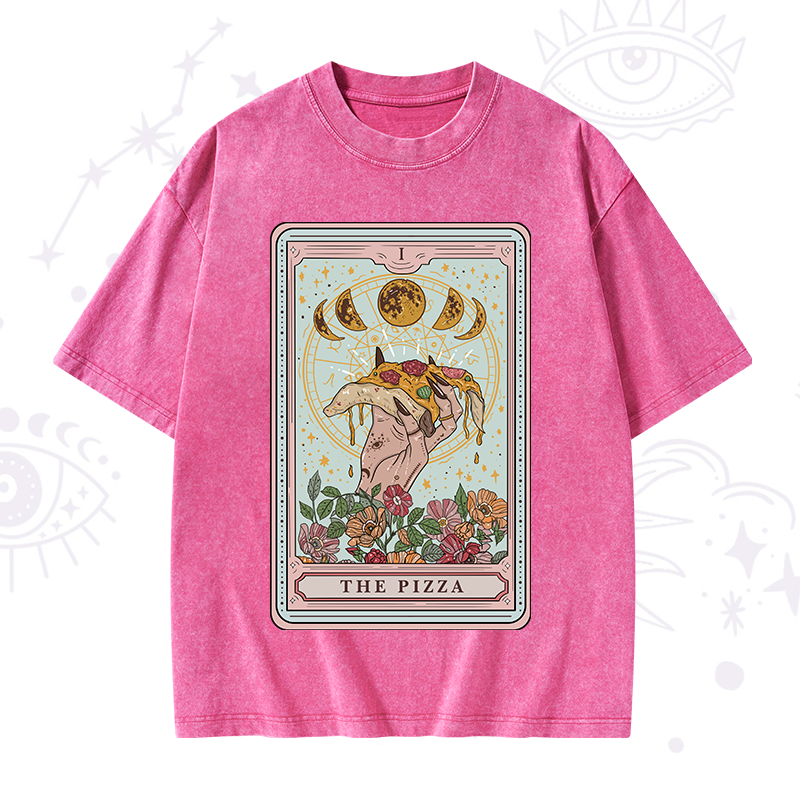 The Pizza Tarot Washed T-Shirt