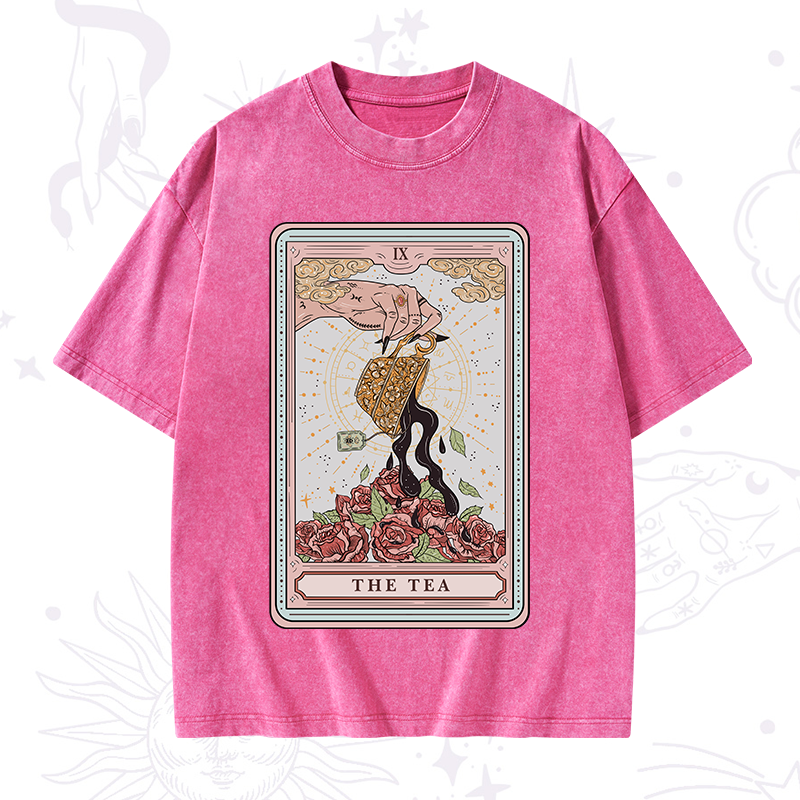 The Tea Tarot Washed T-Shirt