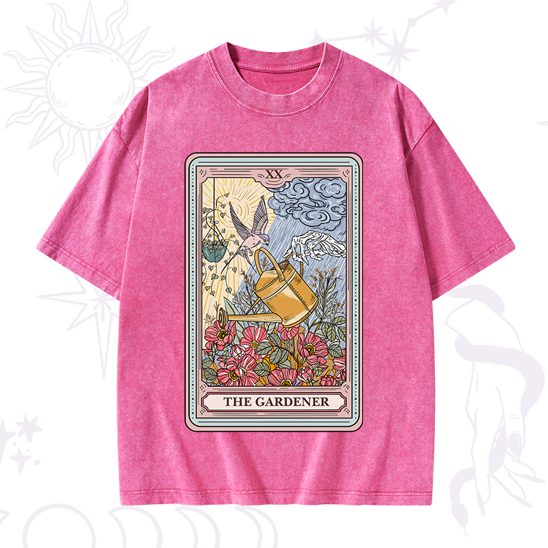 The Gardener Tarot Washed T-Shirt